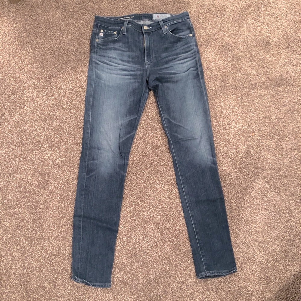 AG The Farrah Skinny Crop High Rise Premium Denim